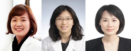 (왼쪽부터)김경아, 안효원, 김수정 교수.