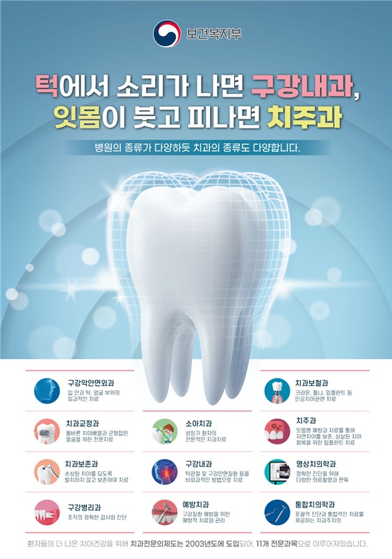 치과전문의 홍보 포스터
