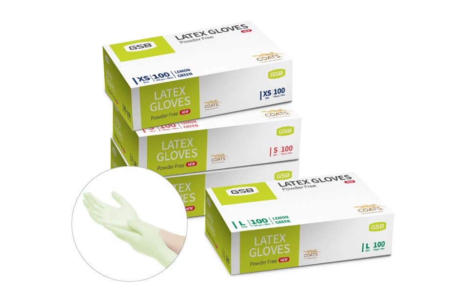 ‘GSB Latex Glove Lemon Green’은 습기에 강해 장시간 착용 가능하고 피부를 보호해주는 인기 제품이다.